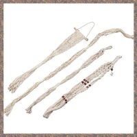 Móc treo cây Macrame - 4 gói, theo kiểu dáng khác nhau - Giá đỡ cây trồng treo tường trong nhà thủ công - Trang trí nội thất Boho hiện đại
