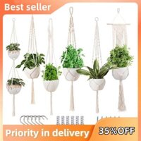 Móc treo cây trong nhà Macrame treo cho cây trong nhà -6 gói Giá đỡ cây treo trong nhà cho trong nhà