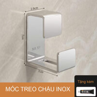 Móc Treo Chậu Inox 304 Gắn Tường Nhà Tắm, Treo Thau, Chậu Giặt, Móc Treo Đồ Đa Năng, Không Khoan Đục. TakyShop 2019