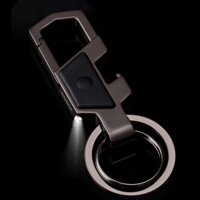 Móc treo chìa khóa đa năng ô tô, xe máy, gia đình - Thương hiệu cao cấp Jobon ZB-018 - Hàng Nhập Khẩu - Màu Ghi