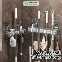 Móc Treo Chổi Kẹp Treo Cây Lau Nhà Hút Chân Không Siêu Chắc, Giá Móc Treo Đồ Đa Năng Chịu Lực Tốt - MTC01