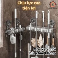 Móc Treo Chổi Kẹp Treo Cây Lau Nhà Hút Chân Không Siêu Chắc, Giá Móc Treo Đồ Đa Năng Chịu Lực Tốt Gia Dụng CoCo - MTC01