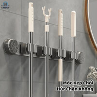Móc Treo Chổi Kẹp Treo Cây Lau Nhà Hút Chân Không Siêu Chắc, Giá Móc Treo Đồ Đa Năng Chịu Lực Tốt Life Plus - MTC02