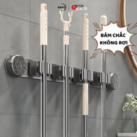 Móc treo chổi Móc treo cây lau nhà Giá kẹp cây lau nhà kẹp chổi nhà tắm hút chân không ENO-MTC02
