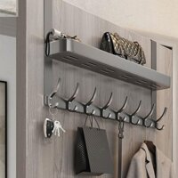Móc treo cửa sau AWNGD, Kim loại có giá đỡ lưu trữ Giá treo quần áo phòng ngủ, 5 móc hữu ích Móc lưu trữ quần áo Áo khoác mũ Móc treo khăn Phụ kiện tổ chức gia đình