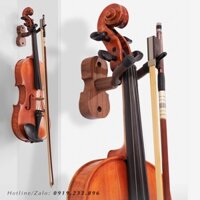 Móc Treo Đàn Violin Viola Bằng Gỗ Mahogany - Giá Đỡ Gắn Tường Tiện Dụng (AP Music)