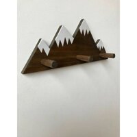 móc treo đồ gỗ decor hình núi