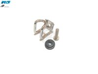 Móc treo đồ xe máy chữ U ngắn màu inox