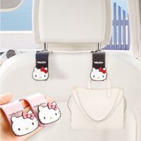 Móc treo đồ XIAODUOJIAJU gắn lưng ghế xe hơi hình mèo Hello Kitty tiện dụng