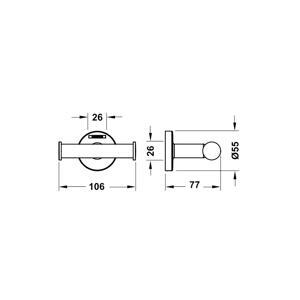 Móc treo Hansgrohe Logis 580.61.301
