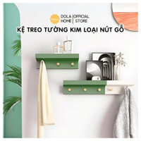 Móc treo kệ gỗ Dola Home 2 chức năng để treo quần áo, túi xách, đồ trang trí phòng ngủ, phòng khách, nhà bếp