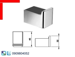 Móc treo khăn mặt kiếng đen 495.80.234