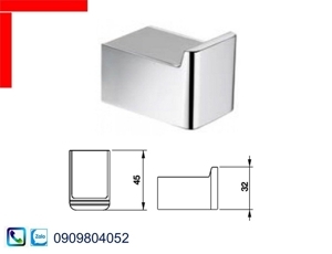 Móc treo khăn mặt kiếng trắng 495.80.232