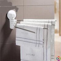 MÓC TREO KHĂN NHÀ TẮM HÚT CHÂN KHÔNG (Trắng)