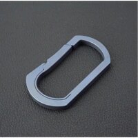 móc treo khóa chữ D titanium xanh viền thẳng