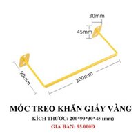 Móc treo kim loại Dola Home để khăn lau, khăn giấy, băng keo phụ kiện bảng Pegboard - Móc Vàng