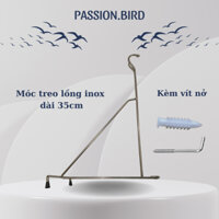 Móc treo lồng chim gắn tường móc treo lồng inox 35cm dầy 5li  giá rẻ pk96
