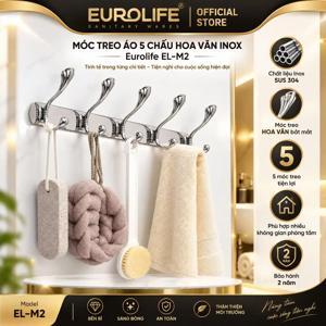 Móc treo quần áo 5 chấu Inox Eurolife EL-M2