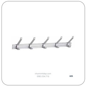 Móc treo quần áo 5 móc nhôm Duraqua 605