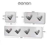 Móc Treo Quần Áo Decor INOX SUS304 Dán Tường Gạch Men Keo 3M Siêu Chắc - OENON