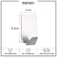 Móc Treo Quần Áo Đồ Dùng Gia Đình INOX SUS304 Dán Tường Gạch Men Keo 3M - Móc Đơn - 08