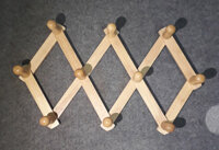 MÓC TREO QUẦN ÁO GẮN TƯỜNG ĐẦU HÌNH NẤM SIZE NHỎ BẰNG GỖ (TỰ NHIÊN)