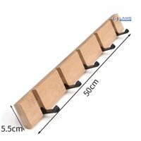 Móc treo quần áo, khăn gắn tường bằng gỗ loại móc gập [dùng cho phòng ngủ, tủ quần áo, nhà tắm, nhà bếp]