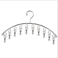 Móc Treo Quần Áo, Móc Phơi Đồ Trẻ Em Inox Kẹp Chống Rơi, Móc Treo Tất, Vớ, Đồ Lót Nhiều Kiểu Dáng - cánh cung 10 kẹp