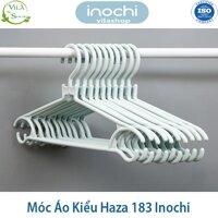 Móc Treo Quần Áo, Móc Treo Đa Năng Hara, Bộ Sưu Tập Móc Quần Áo Người Lớn Nhựa Cao Cấp Inochi - SET 10 MÓC KIỂU 183