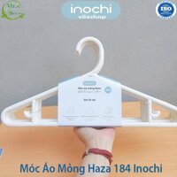 Móc Treo Quần Áo, Móc Treo Đa Năng Hara, Bộ Sưu Tập Móc Quần Áo Người Lớn Nhựa Cao Cấp Inochi - SET 10 MÓC MỎNG 184