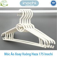 Móc Treo Quần Áo, Móc Treo Đa Năng Hara, Bộ Sưu Tập Móc Quần Áo Người Lớn Nhựa Cao Cấp Inochi - SET 5 XOAY VUÔNG 175