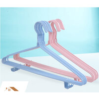 Móc treo quần áo nhôm bọc nhựa hàng nhập khẩu, Set 10 móc treo