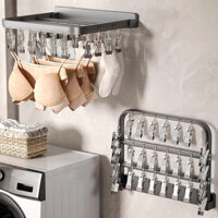 Móc treo quần áo thông minh 24 kẹp, móc chùm phơi đồ trẻ em đa năng, gấp gọn tiện dụng chịu lực cao