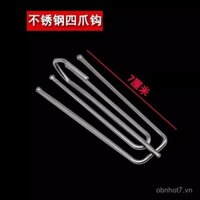 Móc treo rèm, móc Bốn móng inox, Móc S, phụ kiện vải rèm, phụ kiện, dây đai vải, móc khóa, móc vòng