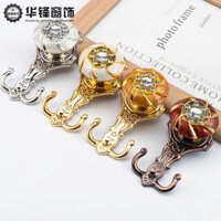 Móc treo rèm phong cách châu Âu cao cấp, móc treo tường, phụ kiện tường, vật liệu, bóng treo, dây buộc, bóng treo, móc 7 lỗ phù hợp