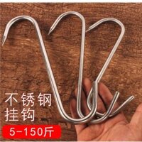 [Móc treo thịt] Móc thép không gỉ để treo thịt xông khói, móc dày và kéo dài để treo thịt, phiên bản kéo dài cho thịt lợn, thịt cừu, vịt quay