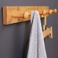 Móc Treo Treo Tường Giá Treo Áo Khoác Bằng Gỗ Rắn Không Đục Lỗ Phòng Ngủ Phòng Khách Nhà Vệ Sinh Phòng Tắm Nhà Vệ Sinh T