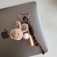 Móc Treo Túi Xách Thỏ Be, Charm Đeo Túi Xách Thỏ Be, Móc Treo Cặp Sách Thỏ Be Dễ Thương