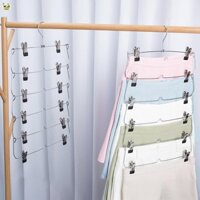 Móc Treo Váy 6 Tầng Có Kẹp Tủ Quần Áo Đa Năng Tiết Kiệm Không Gian Người Tổ Chức Thích Hợp Cho Quần Jean Quần Lót Dây Buộc