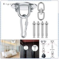 Móc treo xích đu hạng nặng Eigl bằng thép không gỉ 304, xoay 360, 4 cho gỗ, túi cát võng, bộ xoay