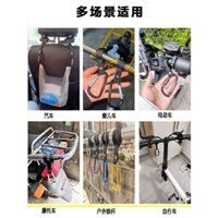Móc xe đạp điện phía trước, móc treo pin đa năng cho xe đạp, xe máy, móc treo dày bằng hợp kim nhôm, móc giao hàng