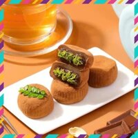 Mochi socola Dubai nhân hạt dẻ cười matcha túi 1kg, bánh mochi, ăn vặt