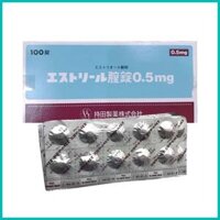 MOCHIDA - Vỉ 10 Viên Đặt Phụ Khoa Estoril 0,5mg Nhật Bản Chữa Viêm Se Khít, Nấm Ngứa