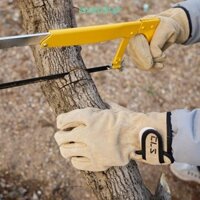 Mocho 1 Cặp Găng Tay Cắm Trại, Găng Tay Thịt Nướng Bền Chịu Nhiệt, Da Bò Có Thể Điều Chỉnh An Toàn Găng Tay Làm Việc Chống Trơn Trượt Dã Ngoại