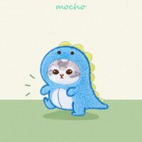 Mocho 5 Miếng Dán Khủng Long Cosplay Mèo, Miếng Dán Thêu Hoạt Hình Tự Dính, Trang Phục DIY Quần Áo Dễ Thương Táo May