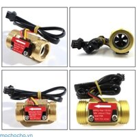 Mochocho Cảm biến lưu lượng nước Cảm biến hiệu ứng Hall Switch-Máy đo lưu lượng kế đếm G3 4