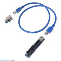 Mochocho PCI-E X4 Riser Card dành cho thợ mỏ Bitcoin Cáp mở rộng đồ họa USB 3 0 mới nhất