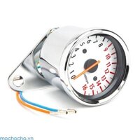 Mochocho Xe Máy Tachometer 1 6W Vỏ Kim Loại Điện Tử Con trỏ Cảm Ứng RPM Đồng Hồ Đo