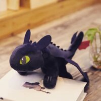 [Móc_khoá_độc_shopee] móc khoá rồng đen Train to Dragon- mềm mại, lớp nhung của bộ cánh cực mịn màng