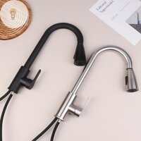 Mod 304 Thép Không Gỉ Kéo Ra Vòi Bồn Rửa Nhà Bếp Vòi Nước Gắn Sàn Trộn Dòng er Đầu Xoay 360 Nóng Lạnh Vòi VN